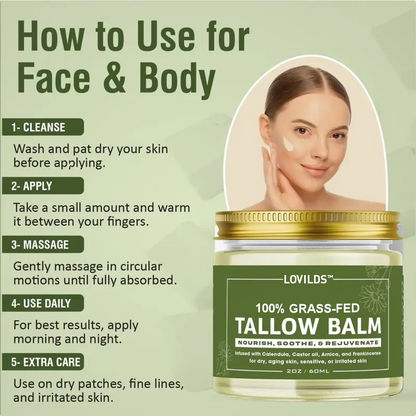 LOVLIDS™ 100% GRASS-FED TALLOW BALM