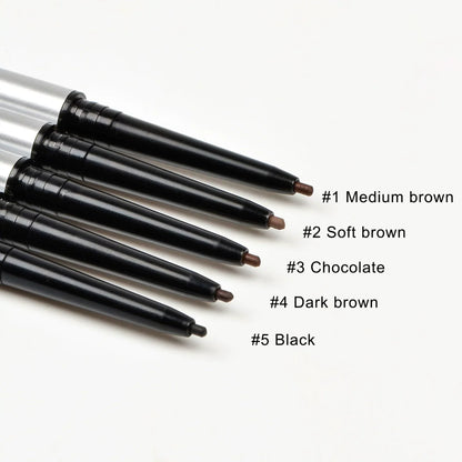 5PC 1.5mm thin silver double-ended eyebrow pencil