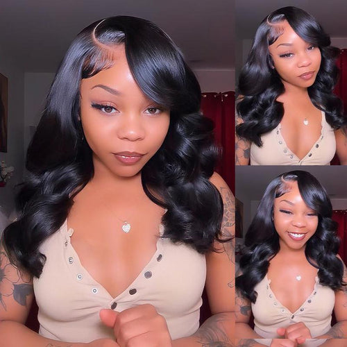 🔥Final 3 Hours: 70%OFF🔥 Density Side Part Glueless LayerCut Wig 6x8 Lace Closure Wig Body Wave Pre Cut Pre Bleached Ready Go Wigs
